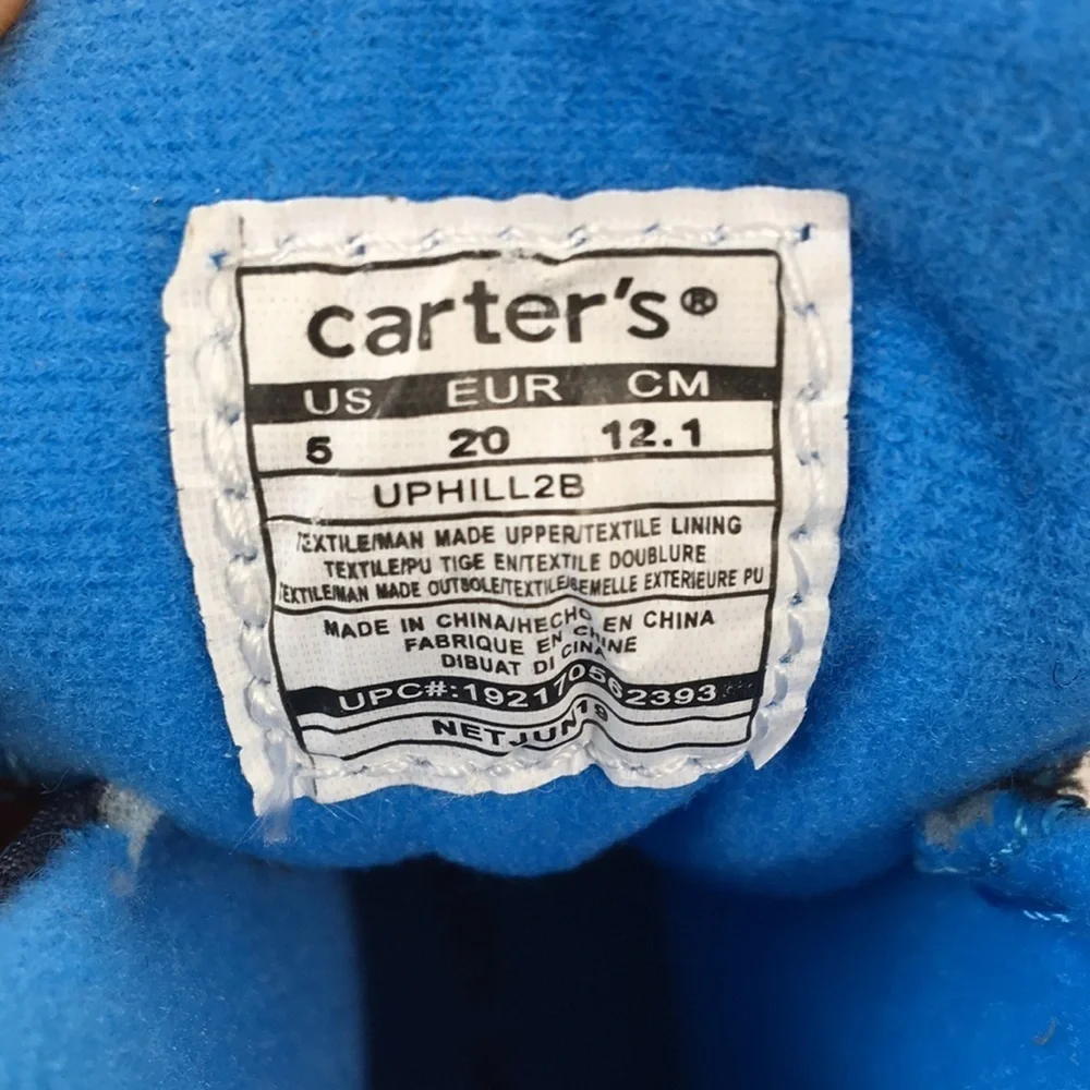 Carters Unisex Uphill Navy Snow Boot Size 5 Brand NEW With Tags